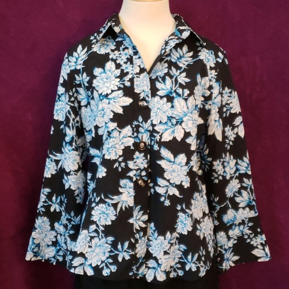 Foxcroft Wrinkle-free Fitted Long Sleeve Blouse